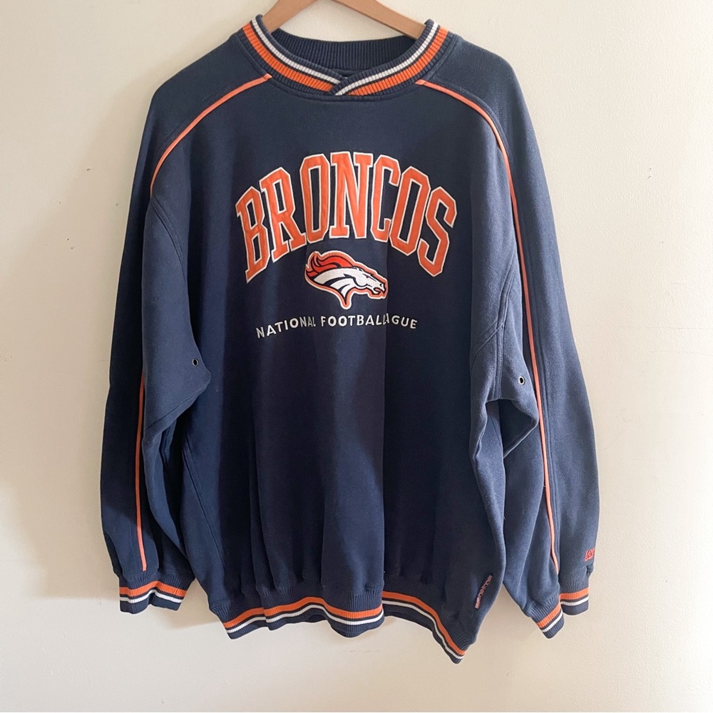 Vintage Lee Sport Denver Broncos Crewneck Sweatshirt Size XXL
